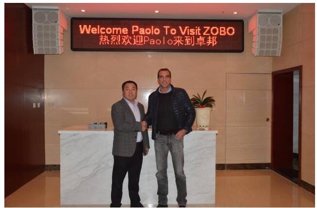 Montarbo全球销售总监Paolo Stefani访问ZOBO蘑菇视频成人APP下载总部